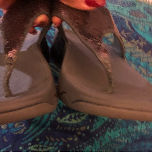 FitFlop  Electra Classic Wedge Sandals  Pewter Color - Picture 7 of 8